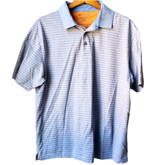 Jos A. Bank Golf Shirt Blue and Orange Sz XL - Picture 1 of 8